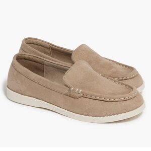 NWT J. Crew Kids' Suede Loafers in Beige